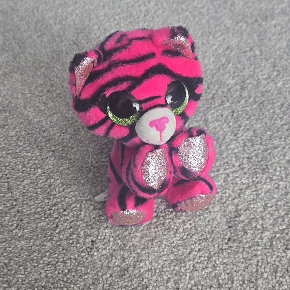 Zuru CoCo Surprise Collectible POPPY NEON PLUSH Tiger Pink Black 5"